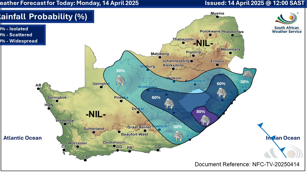 Thunderstorms return from Monday and disruptive rainfall and snow ...