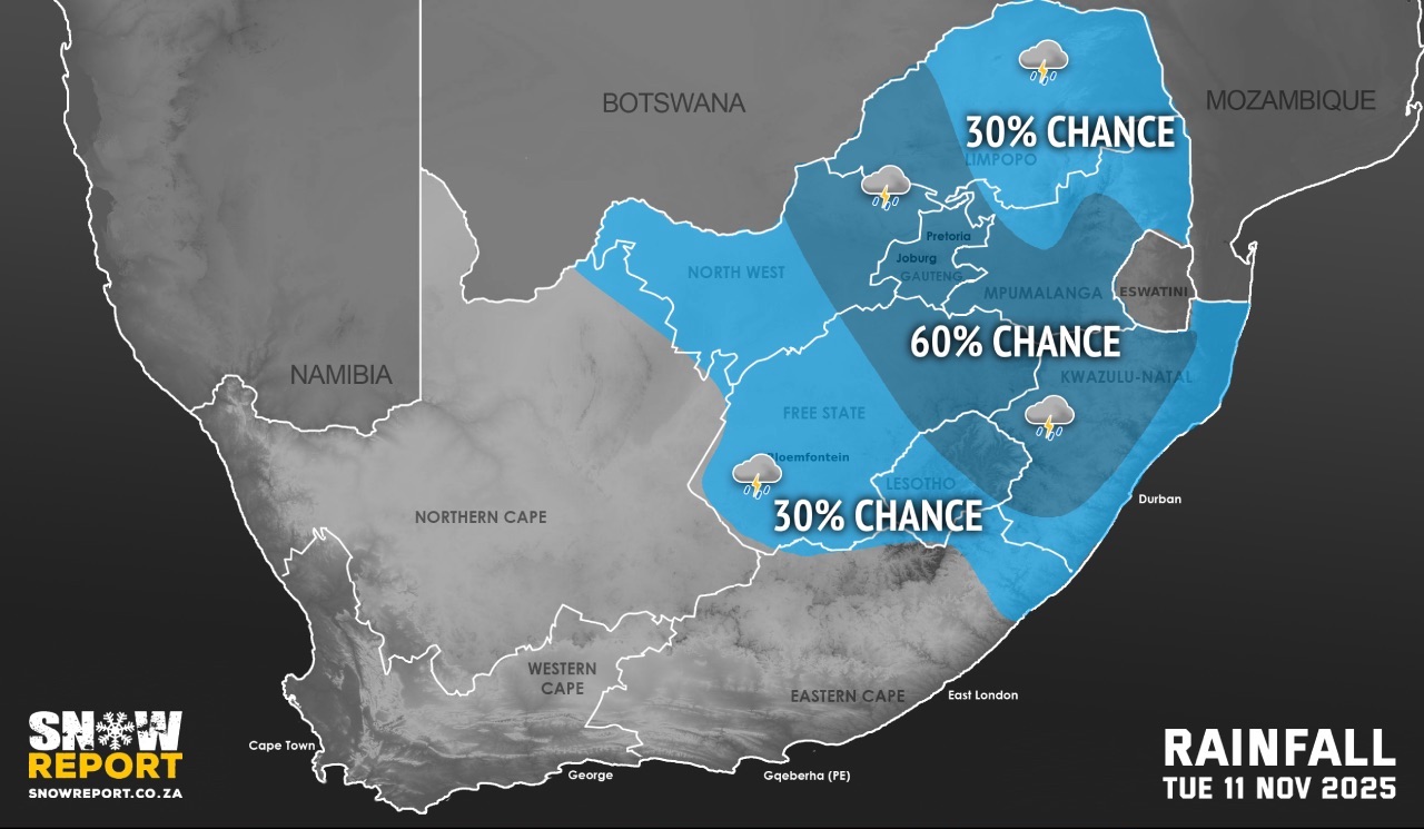 Tuesday weather – thunderstorm warnings including level 4 warning for KZN
