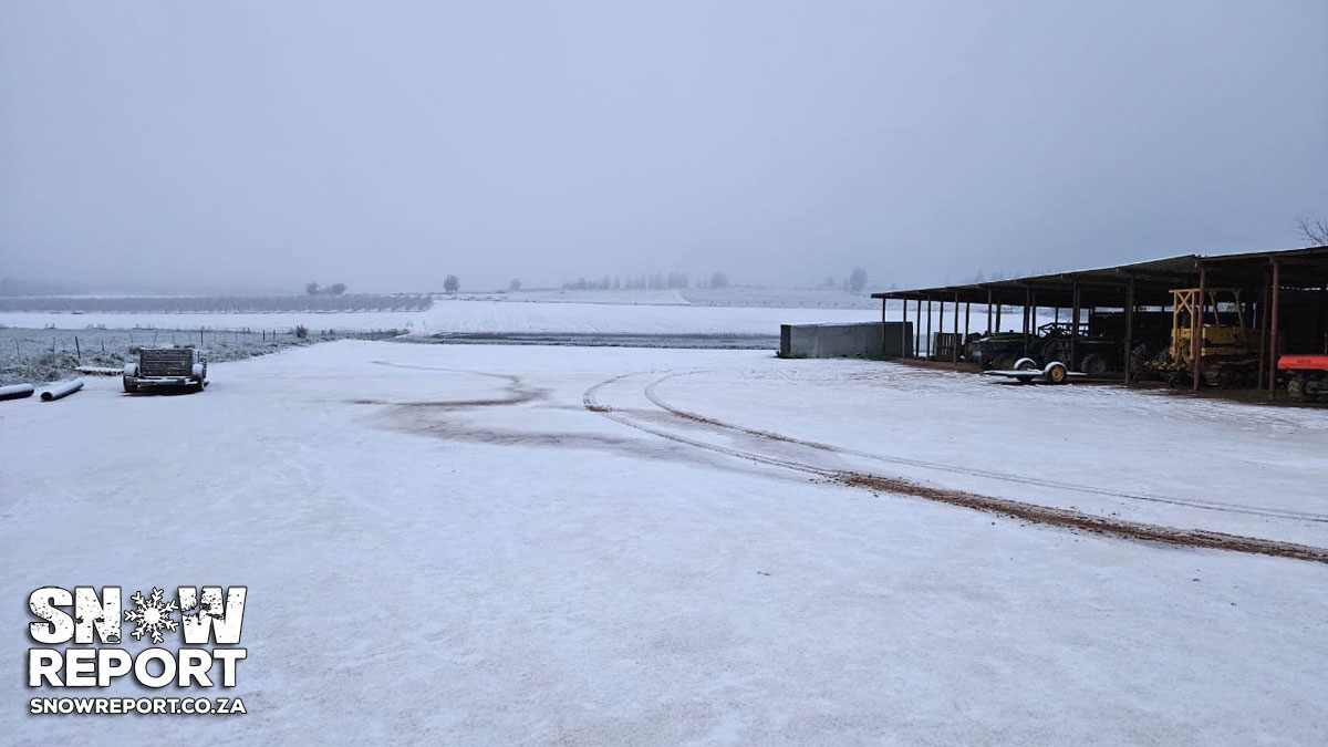 Low level snow at Matroosberg Reserve outside Ceres in the Western Cape